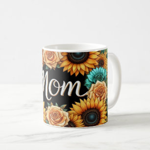 Schönes Blumenarrangement mit "Mama" Kaffeetasse
