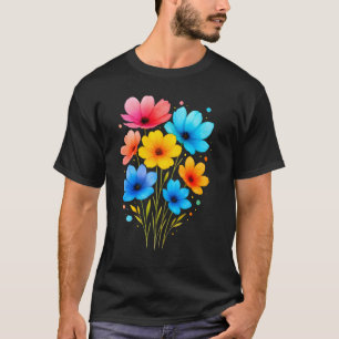 Schönes Blumenblumen-T-Shirt T-Shirt