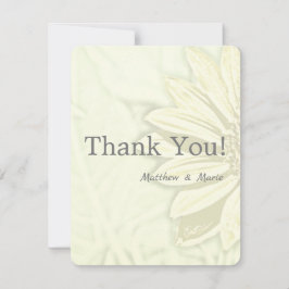 Schönes Blumendesign Dankeskarte