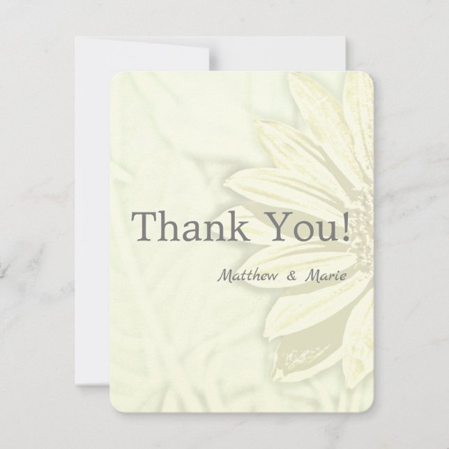 Schönes Blumendesign Dankeskarte (Vorderseite)