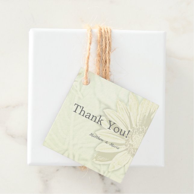 Schönes Blumendesign Geschenkanhänger (Beispiel)