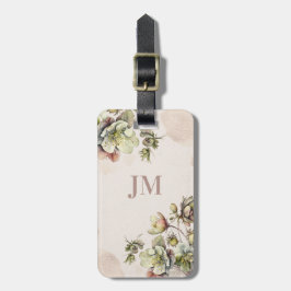 Schönes Blumendesign in Aquarelltönen Gepäckanhänger