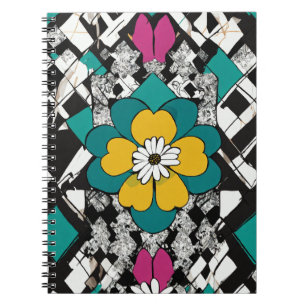 Schönes Blumendesign Notizblock