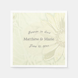 Schönes Blumendesign Serviette