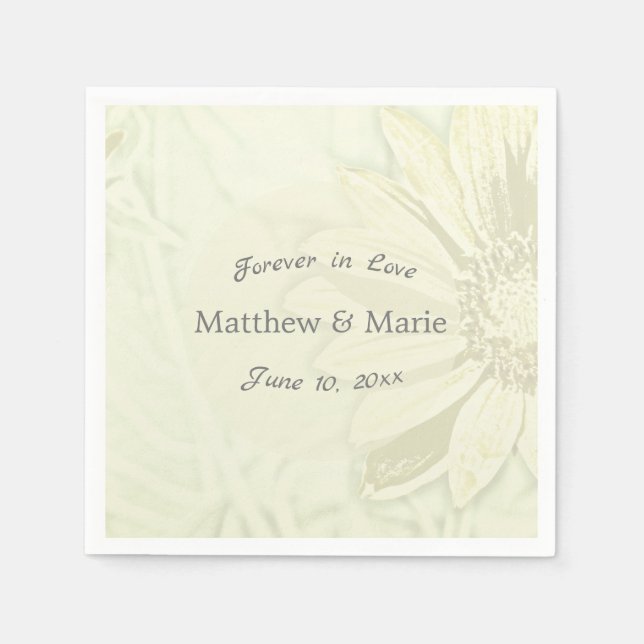 Schönes Blumendesign Serviette (Vorderseite)