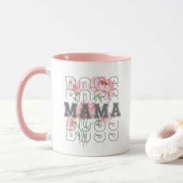 Schönes Blumenkoss mama l Modern rosa Tasse