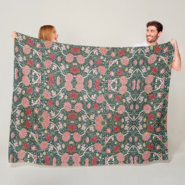 Schönes Blumenmuster Folies Blume Rosa Rosa Fleecedecke