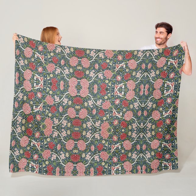 Schönes Blumenmuster Folies Blume Rosa Rosa Fleecedecke (Beispiel)