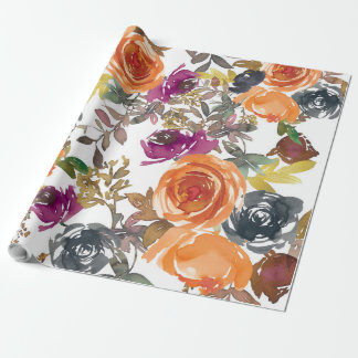 Schönes Blumenmuster Geschenkpapier