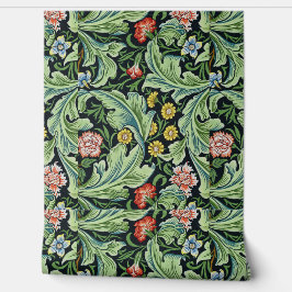 Schönes Blumenmuster Grüne Gelb Rot Blau Tapete