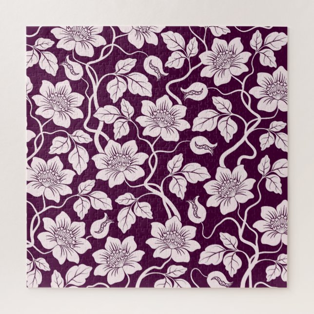 Schönes Blumenmuster Puzzle (Vertikal)