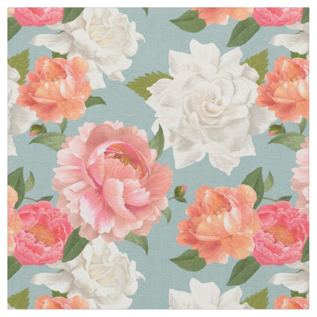 Schönes Blumenmuster Stoff (Nahaufnahme)