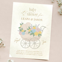 Schönes Blumenpram Rustikale Blume Kinderdusche