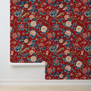 Schönes Blumenrotes Elegant Tapete