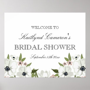 Schönes Blumenzeichen Poster