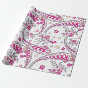 Schönes Bohemisches Paisley Pink Art Design Geschenkpapier