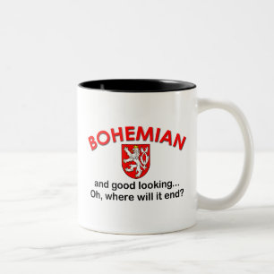 Schönes Bohemisches Zweifarbige Tasse