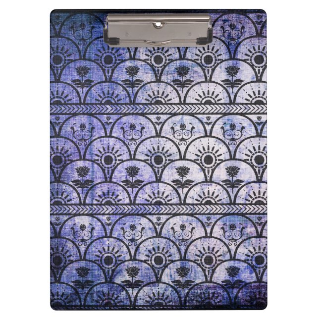 Schönes Boho Muster, Hippie Style Clipboard Klemmbrett (Vorderseite)