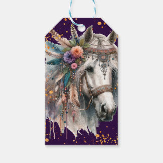 Schönes Boho-Pferd Geschenkanhänger