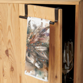 Schönes Boho-Pferd  Geschirrtuch