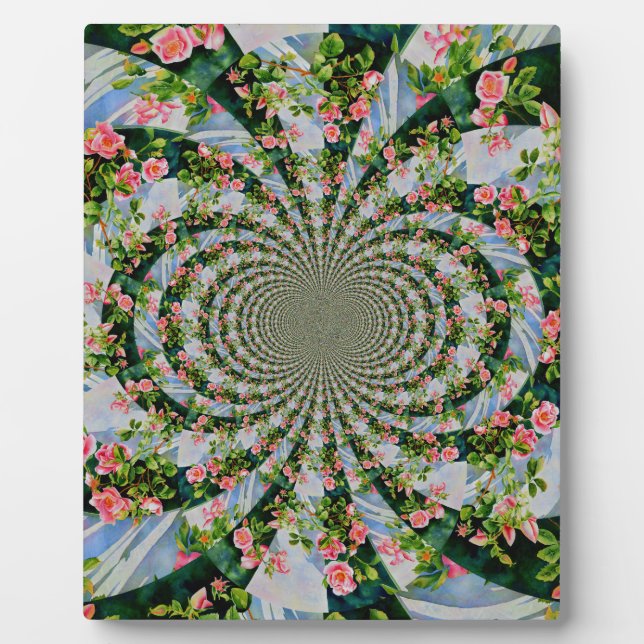 Schönes bohrosa, rote Rosen, Aquarellblumen Fotoplatte (Vorderseite)