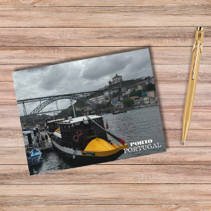 Schönes Boot Porto Portugal Fotografie,Reise Feiertagspostkarte