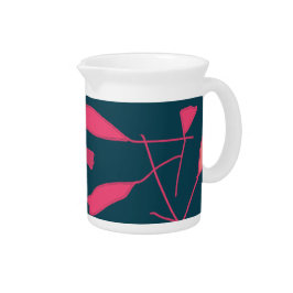 Schönes botanisches Design Porzellan Pitcher Getränke Pitcher