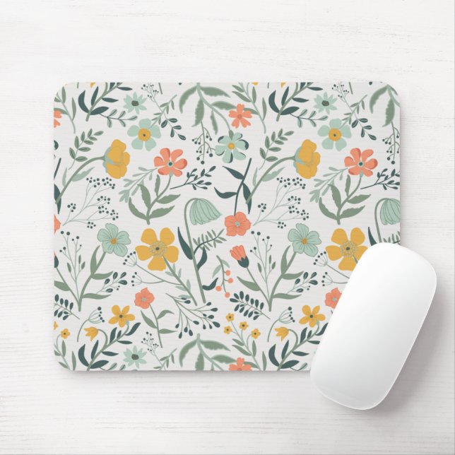 Schönes botanisches Muster Mousepad (Mit Mouse)
