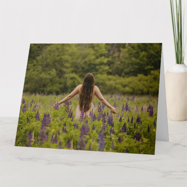 schönes Boudoir mit Grüntönen Grußkarte Karte (Vorderseite)