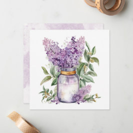 Schönes Bouquet von Violets Mitteilungskarte