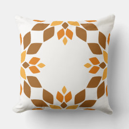 schönes braunes Blumenkissen Kissen