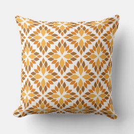 schönes braunes Blumenkissen Kissen