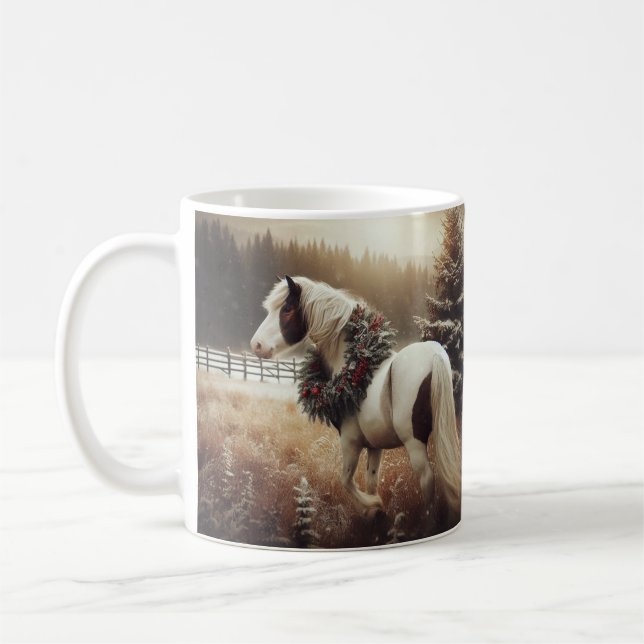 Schönes Brown Horse Reittier Liebe Kaffeetasse (Links)