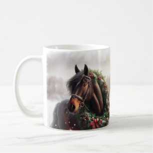Schönes Brown Horse Reittier Liebe Kaffeetasse