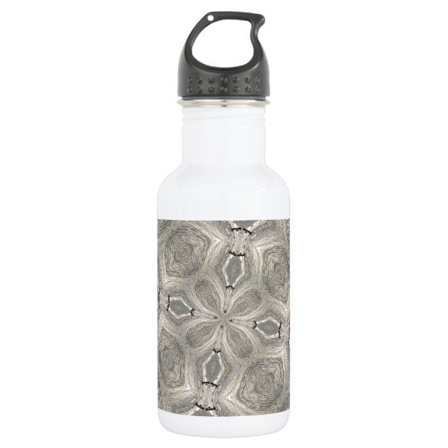 Schönes Brown Kladescope Pattern Trinkflasche (Vorderseite)