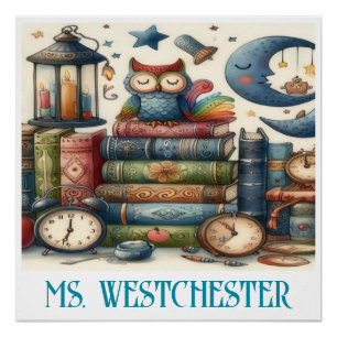 Schönes Bücherposter Poster