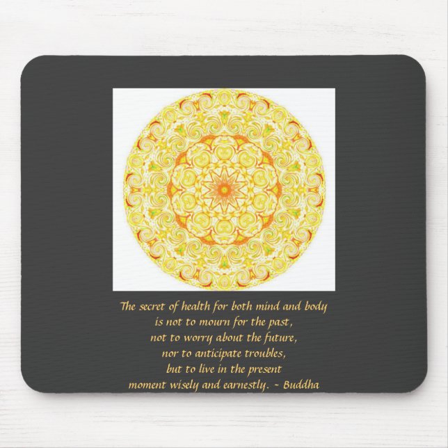 Schönes buddhistisches Zitat mit vibrierendem Mousepad (Vorne)