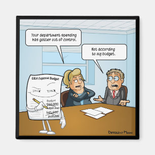 Schönes Budget Funny Square Magnet