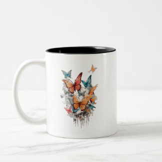 Schönes Butterfly-Design für Tasse