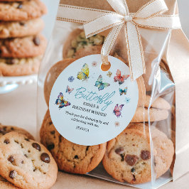 Schönes Butterfly-Mädchen zum Geburtstag Geschenkanhänger