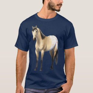Schönes Buttermilch Buckskin Appaloosa Pferd T-Shirt