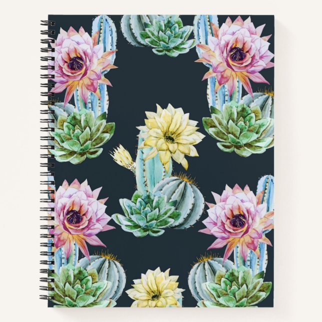 Schönes Cactus Pattern Notizbuch (Vorderseite)