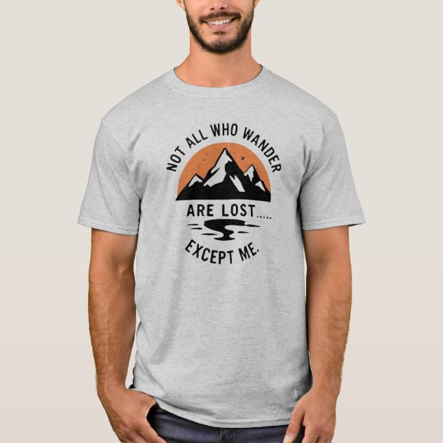Schönes Camping-Design T-Shirt (Vorderseite)