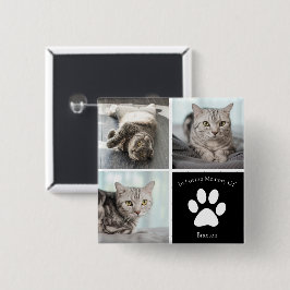 Schönes Cat Memorial Custom Pet Foto Keepake Button