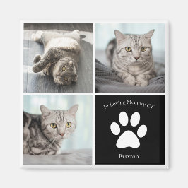 Schönes Cat Memorial Custom Pet Foto Keepake Magnet