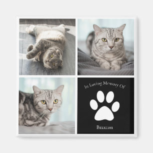 Schönes Cat Memorial Custom Pet Foto Keepake Magnet