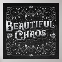 Schönes Chaos Square Poster (24x24)