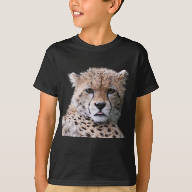 Schönes Cheetah Gorgeous Face T-Shirt (Vorderseite)