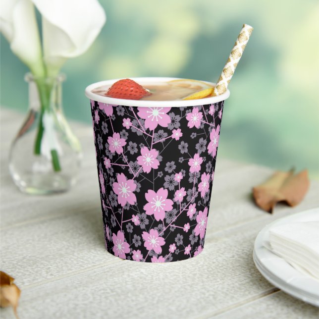 Schönes Cherry Blossom Design Pappbecher (In Situ)