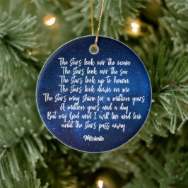 Schönes Christliches Gebet Sterne Gedicht Personal Keramik Ornament